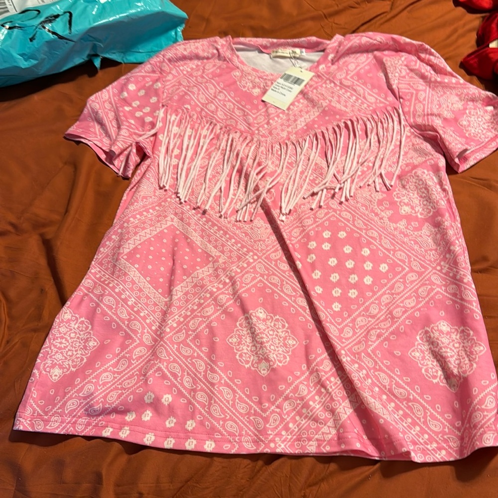 Fringe t shirt